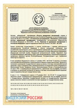 Приложение к сертификату для ИП Кулебаки Сертификат СТО 03.080.02033720.1-2020